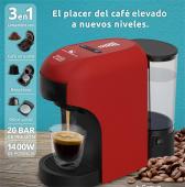 CAFETERA MULTICAPSULAS - 3 EN 1 BON CAFE - ROJO